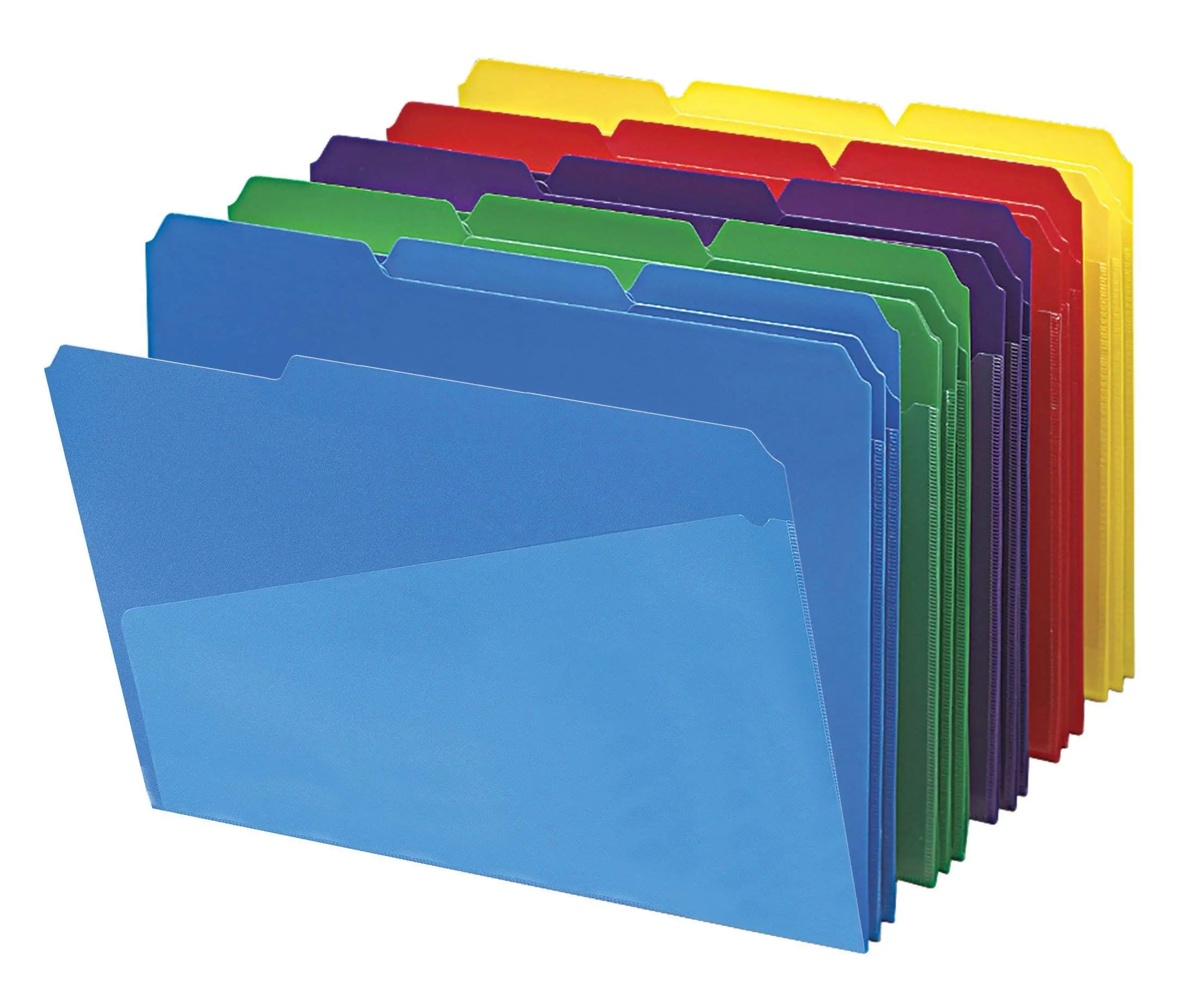 Smead Poly File Folders with Pockets, 30 Count, Letter Size (10540)