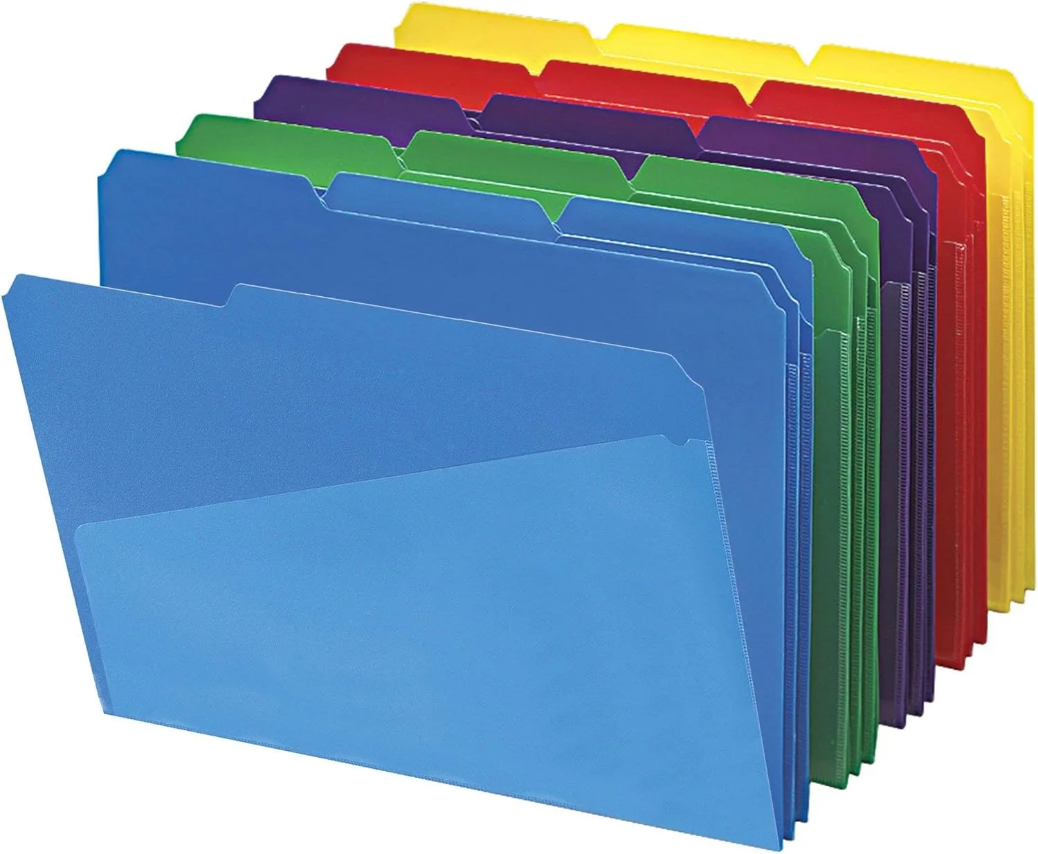 Smead Poly File Folders with Pockets, 30 Count, Letter Size (10540)