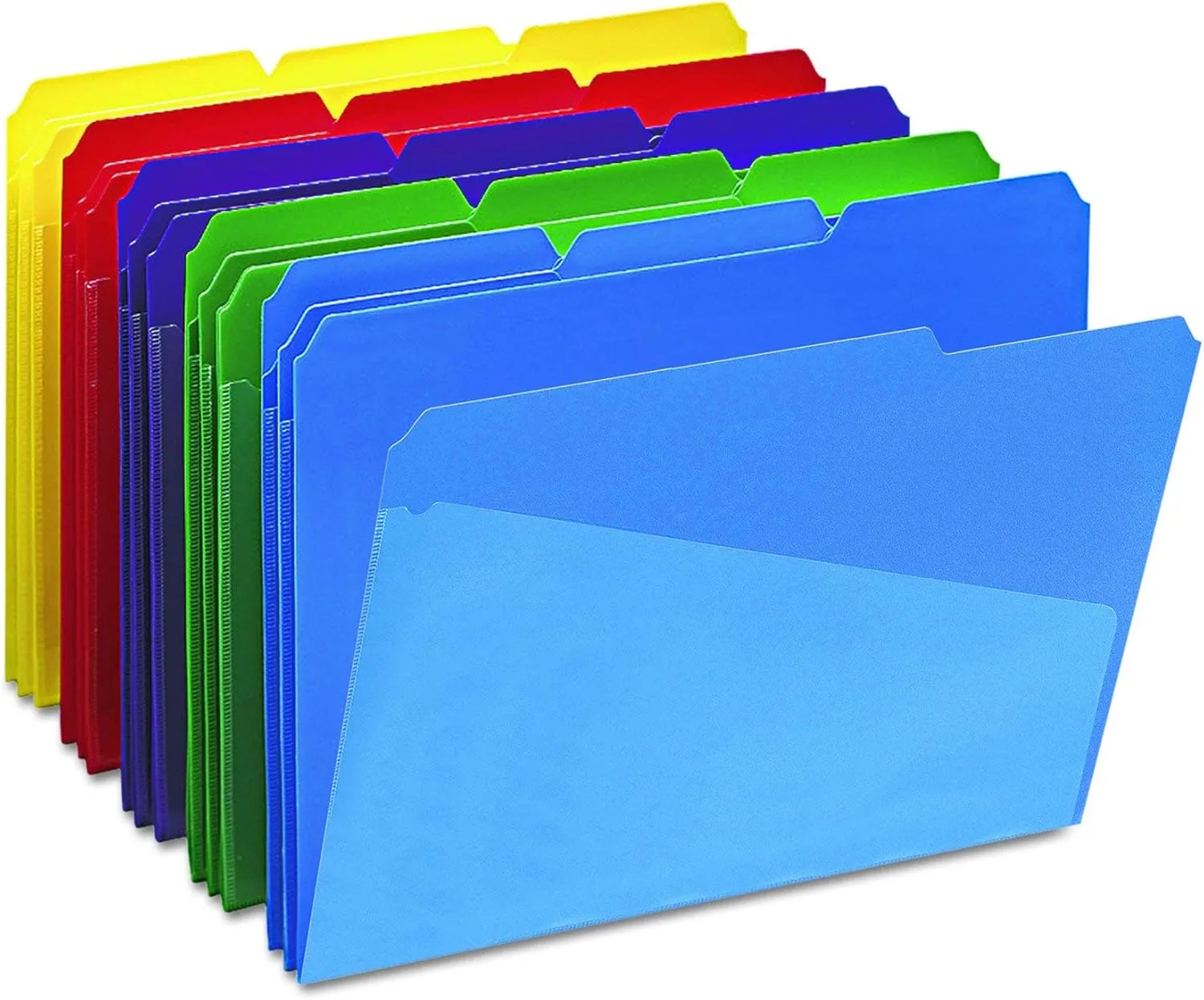 Smead Poly File Folders with Pockets, 30 Count, Letter Size (10540)