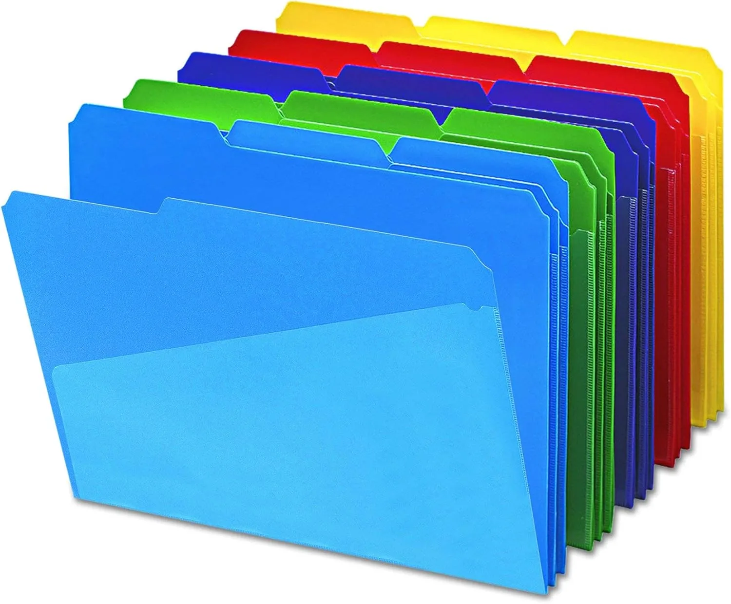 Smead Poly File Folders with Pockets, 30 Count, Letter Size (10540)