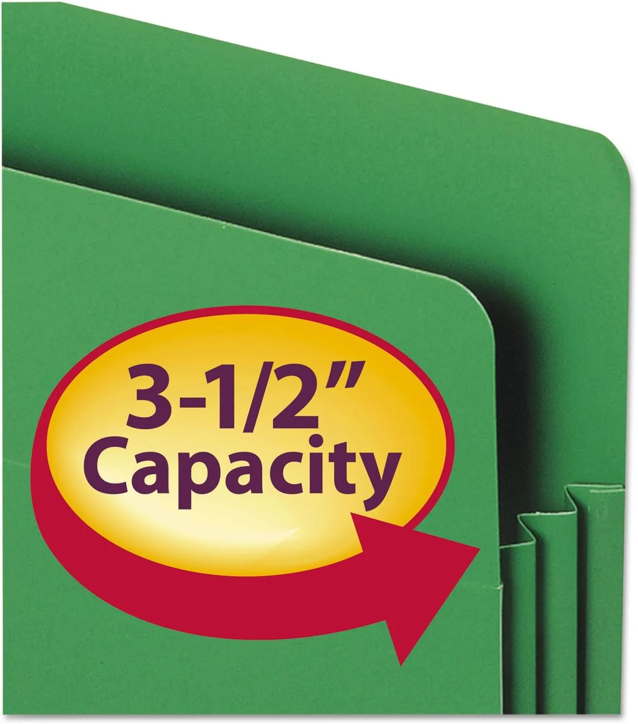 Smead Poly File Pocket, Straight-Cut Tab, 3-1/2" Expansion, Letter Size, Assorted Colors, 4 per Box (73500) Assorted Colors Letter