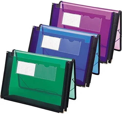 SMEAD Poly Expanding File Wallet with Flap and Cord Closure, 2-1/4" Expansion, Letter Size