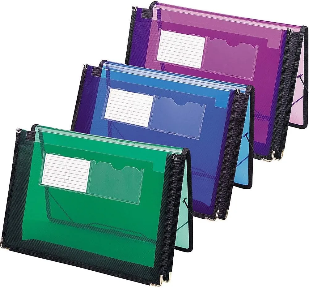SMEAD Poly Expanding File Wallet with Flap and Cord Closure, 2-1/4" Expansion, Letter Size