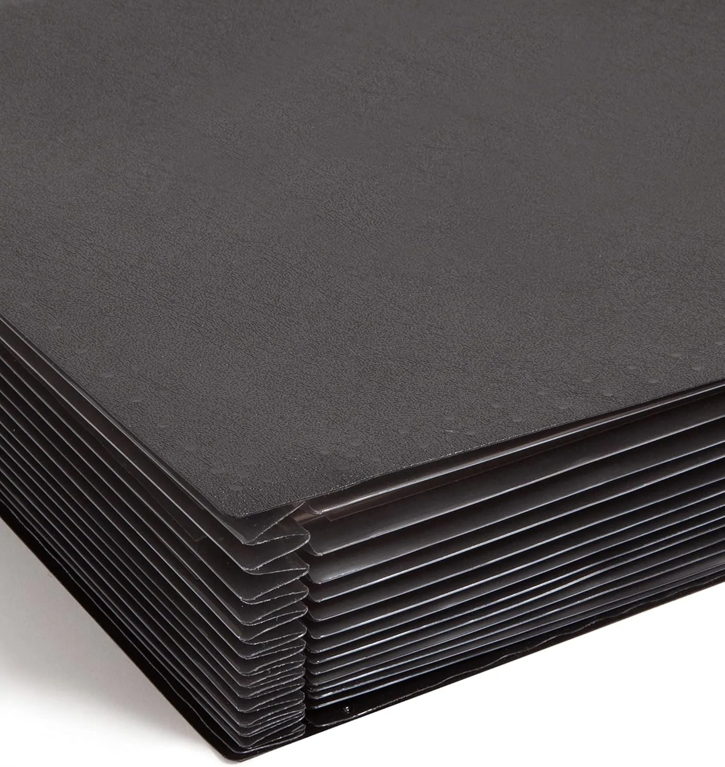 Smead Poly Hanging Expanding File, 12 Dividers, Letter Size, Black (65125)