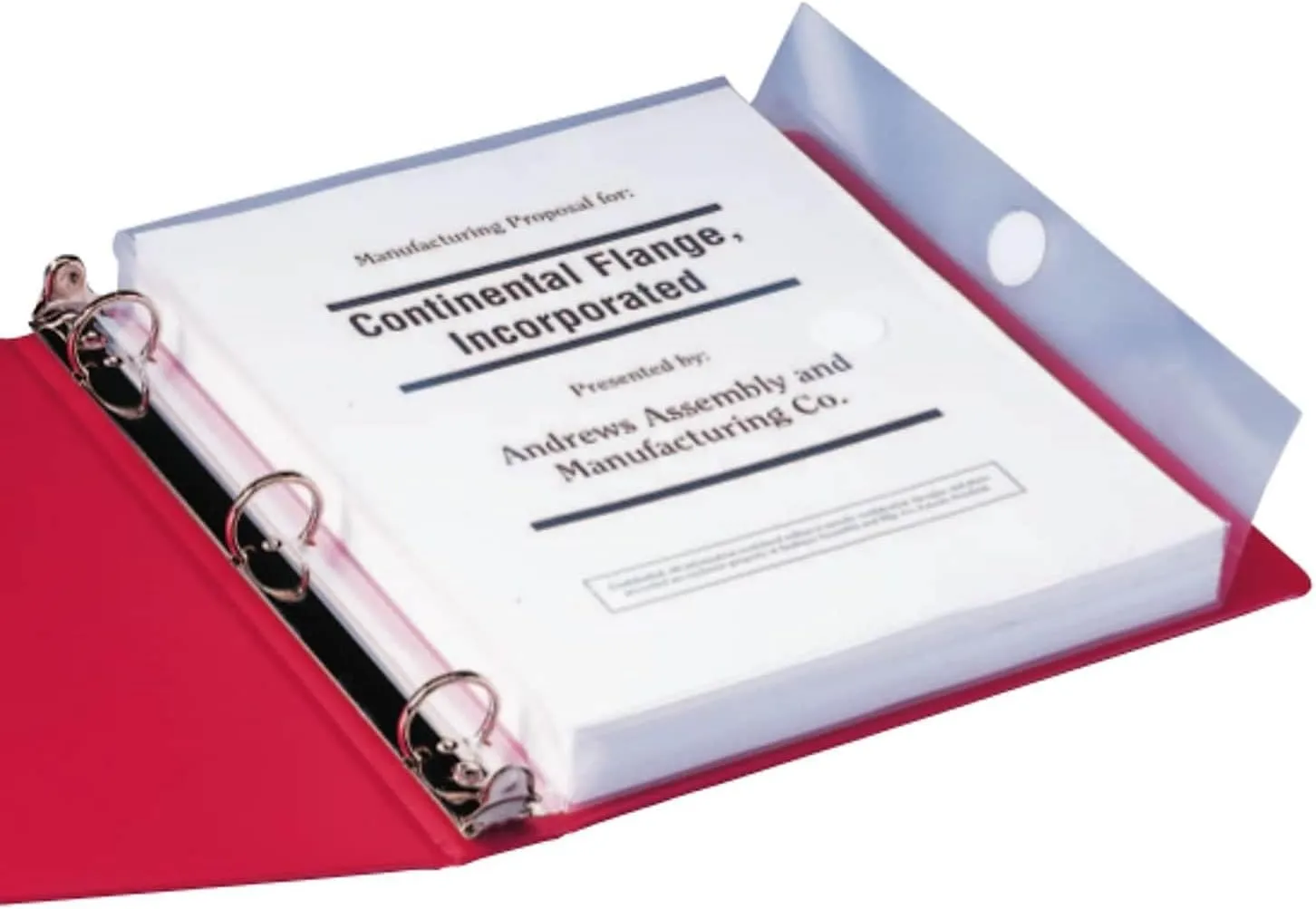 Smead Poly Three-Ring Envelope, 1-1/4" Expansion, Flap with Hook-and-Loop Closure, Letter, Clear, 3 Per Pack (89500)