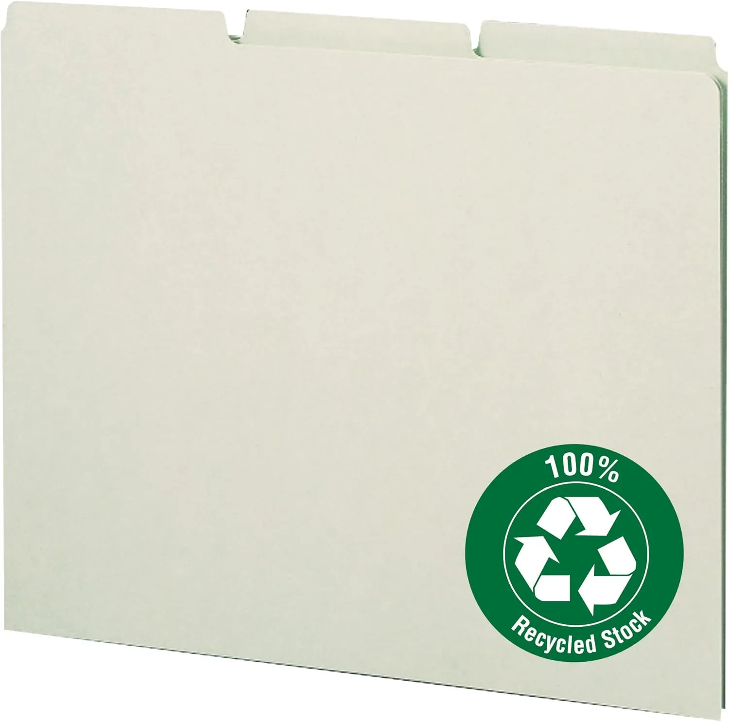 SMEAD Letter-Size File Guides, 1/3-Cut Top Tabs, 100/Box