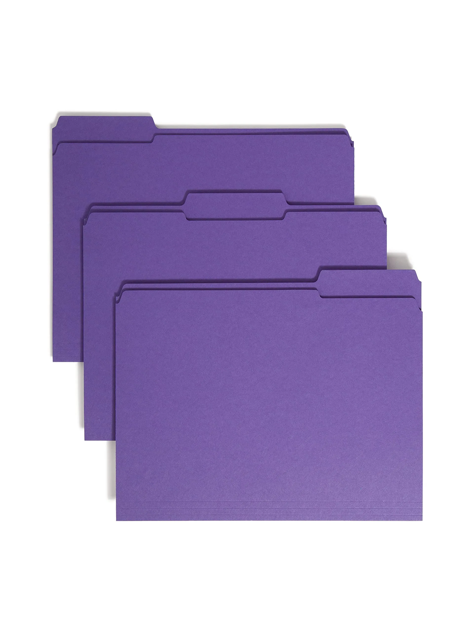 SMEAD Reinforced 1/3-Cut Top Tab File Folders, Letter Size