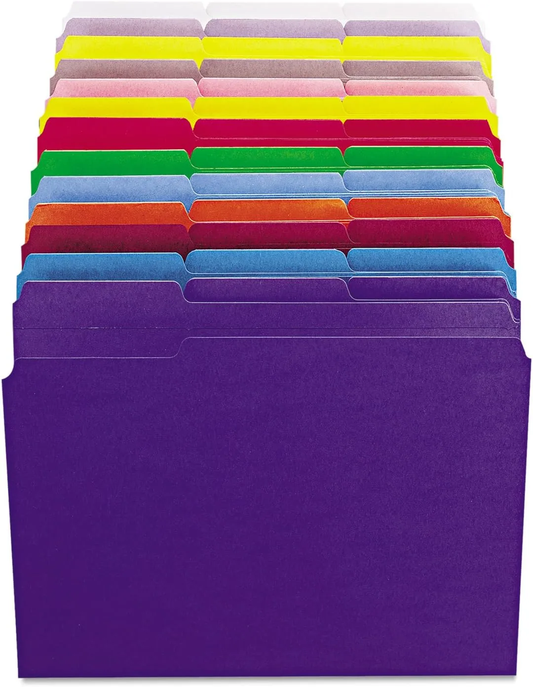 SMEAD Reinforced 1/3-Cut Top Tab File Folders, Letter Size