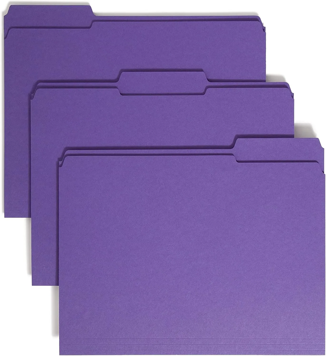 SMEAD Reinforced 1/3-Cut Top Tab File Folders, Letter Size