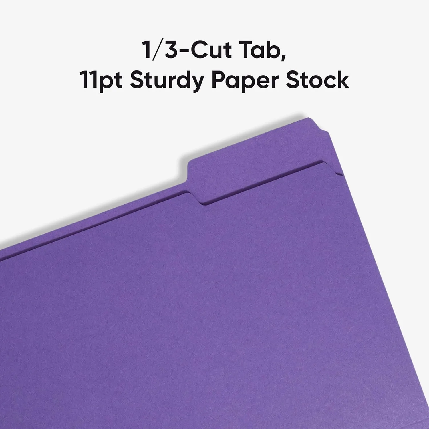 SMEAD Letter-Size File Folders, 1/3-Cut Top Tab