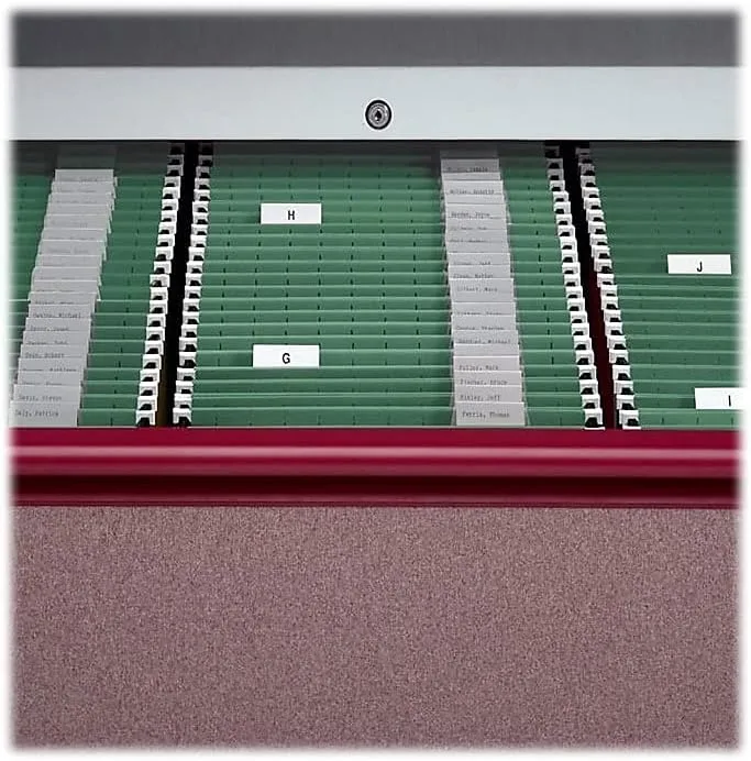 Smead 100% Recycled Hanging File Folder with Tab, 1/5-Cut Adjustable Tab, Letter Size, Standard Green, 25 per Box (65001)
