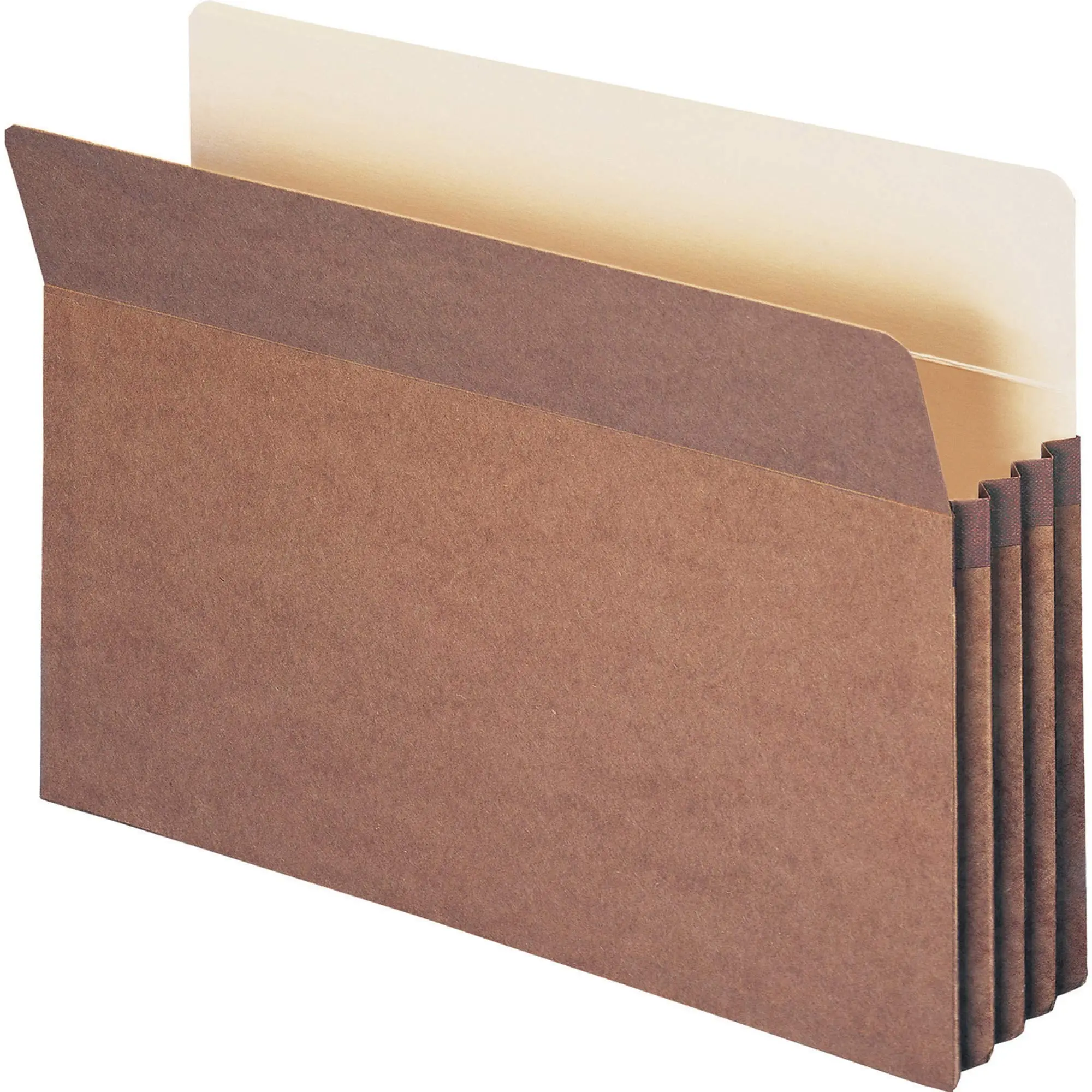 Smead 100% Recycled Legal Expanding File Pockets, Straight Tab, Redrope, 25/Box