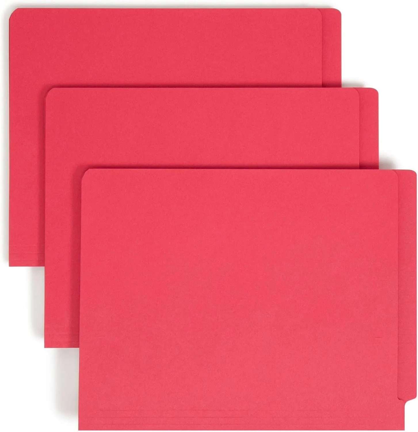 SMEAD End Tab Fastener File Folders, Shelf-Master® Reinforced Straight-Cut Tab, 2 Fasteners, Letter Size