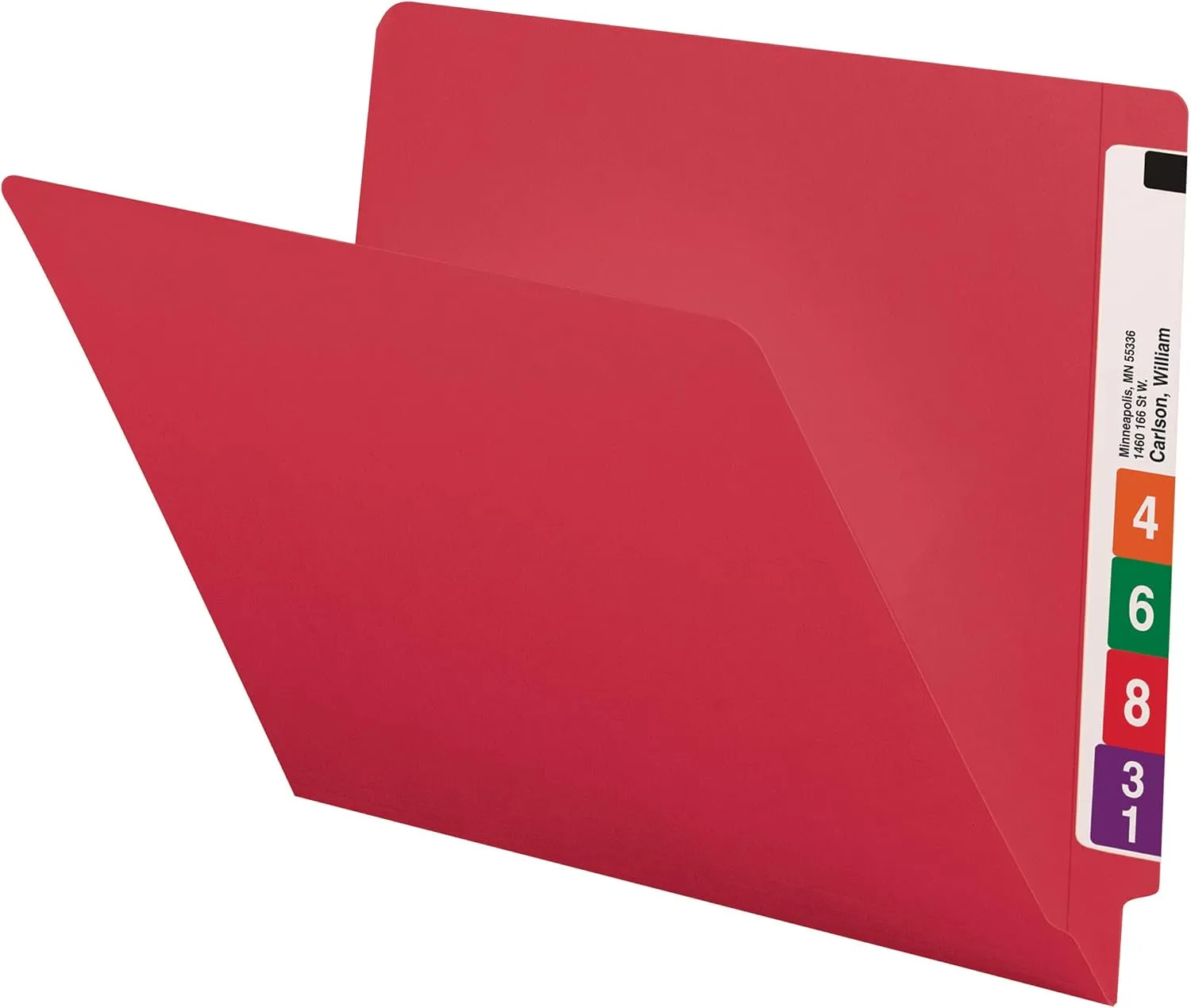 SMEAD End Tab File Folders, Shelf-Master Reinforced Straight-Cut Tab, Letter Size