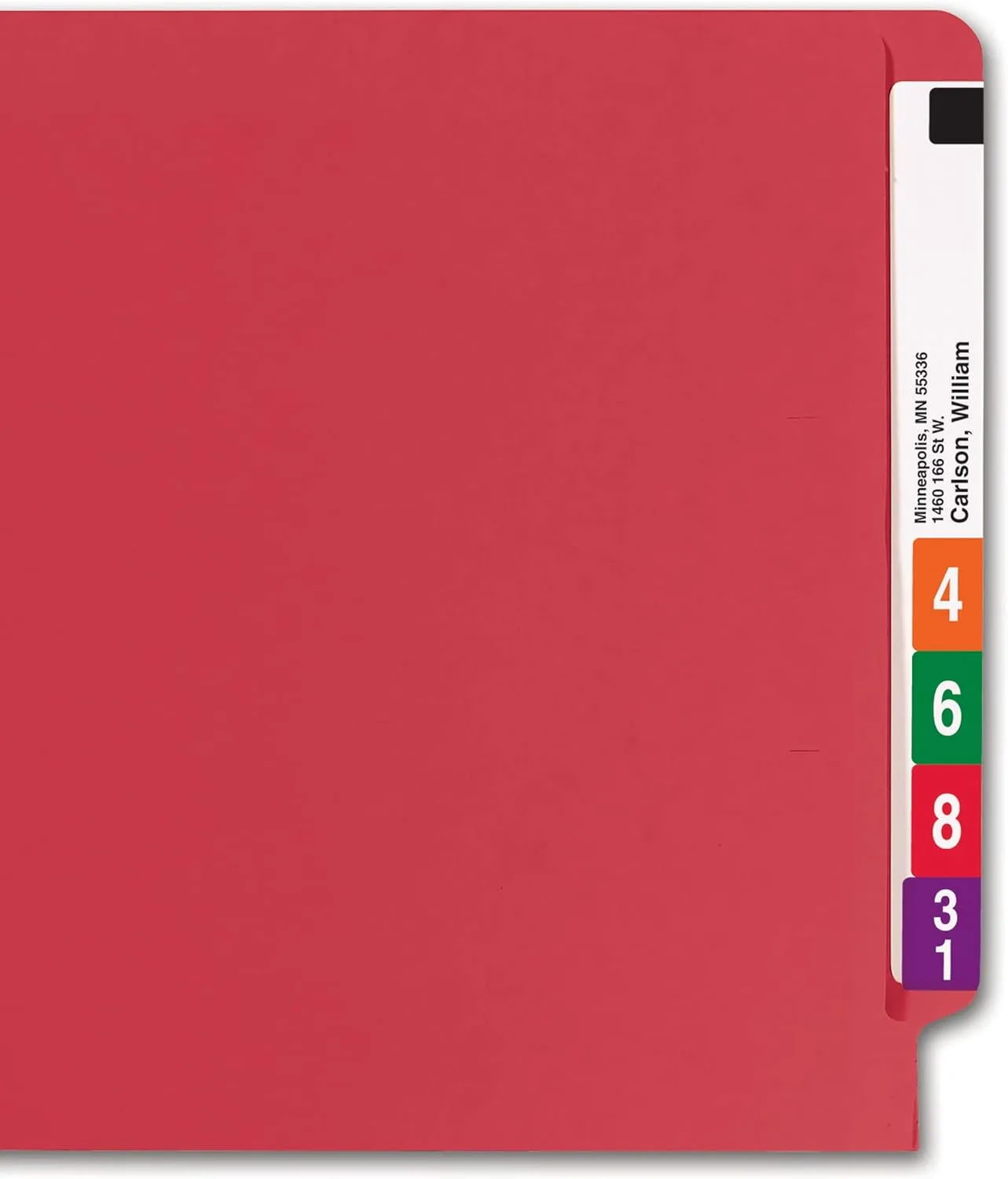 SMEAD End Tab File Folders, Shelf-Master Reinforced Straight-Cut Tab, Letter Size
