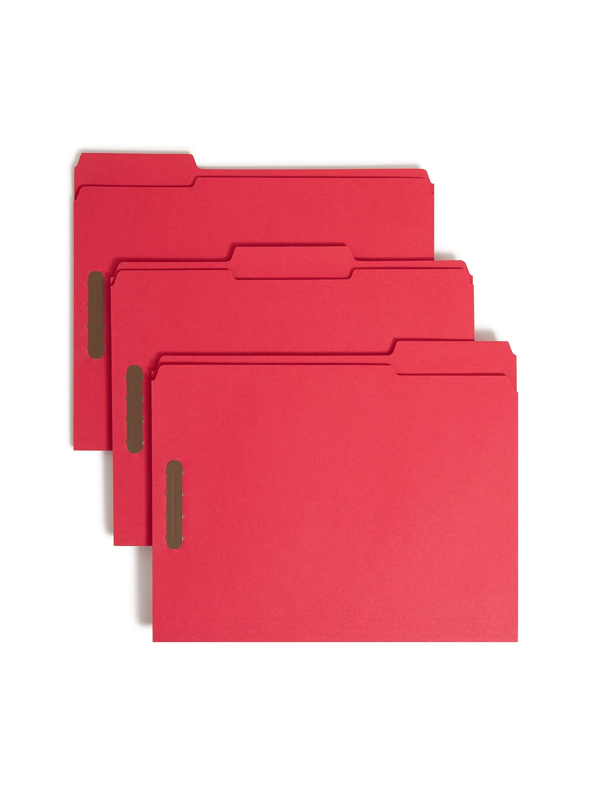 SMEAD Fastener File Folders with Reinforced 1/3-Cut Tabs
