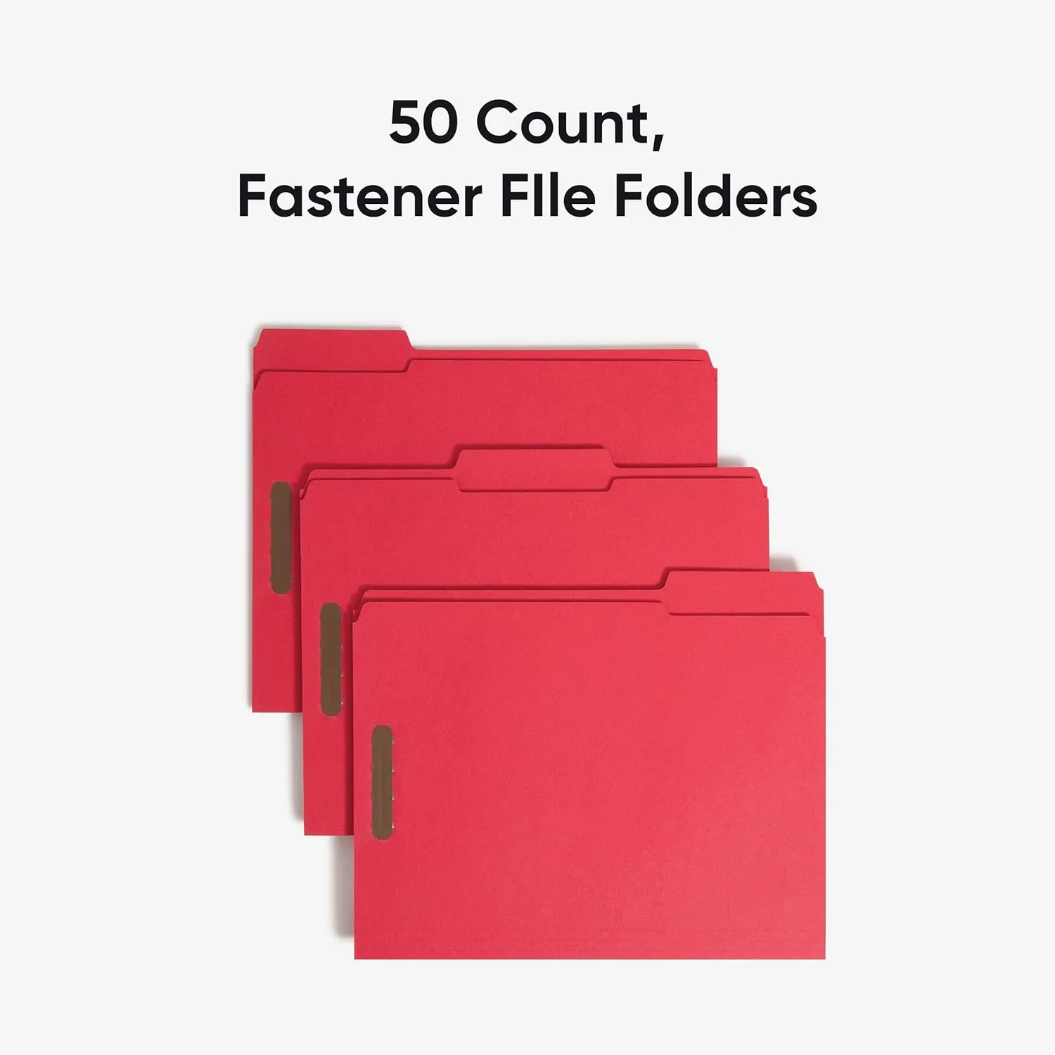 SMEAD Fastener File Folders with Reinforced 1/3-Cut Tabs