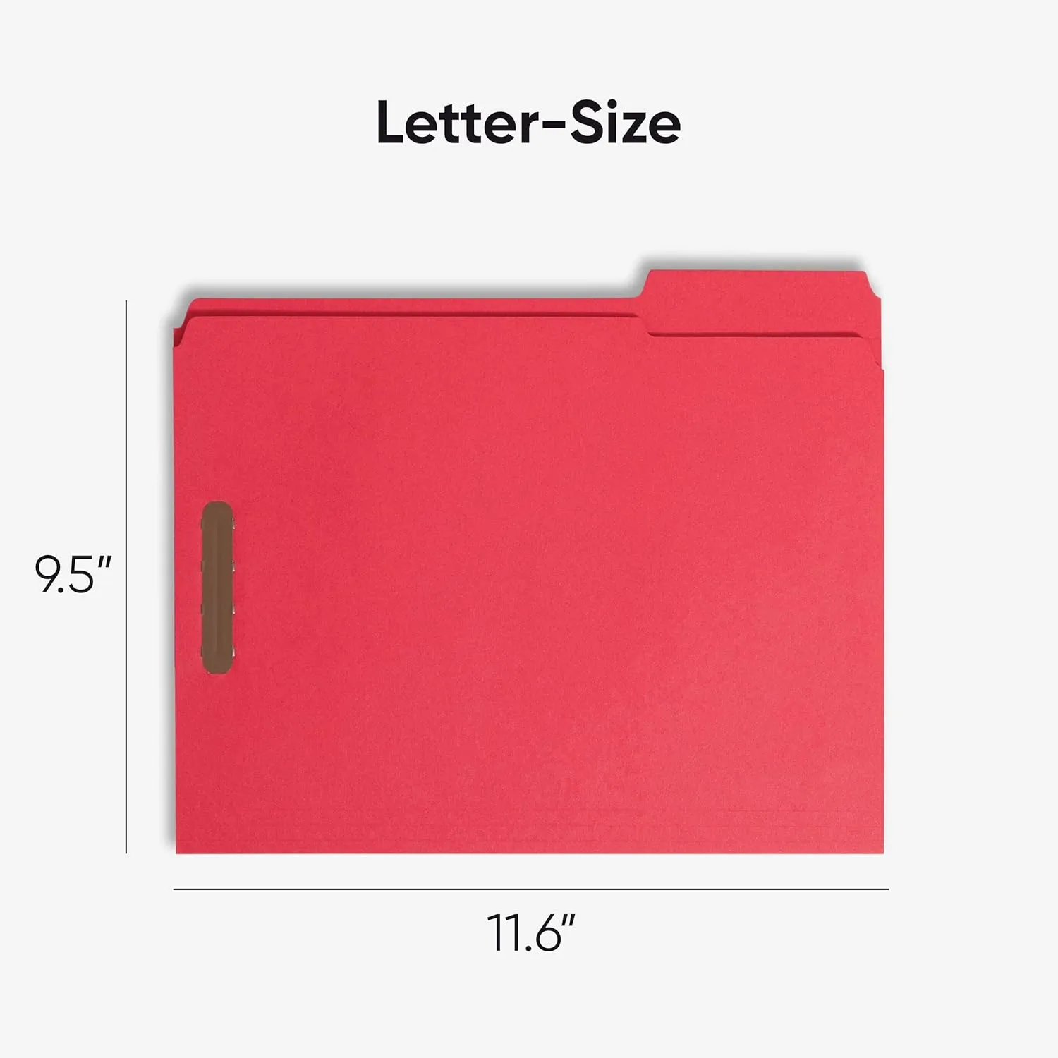 SMEAD Fastener File Folders with Reinforced 1/3-Cut Tabs