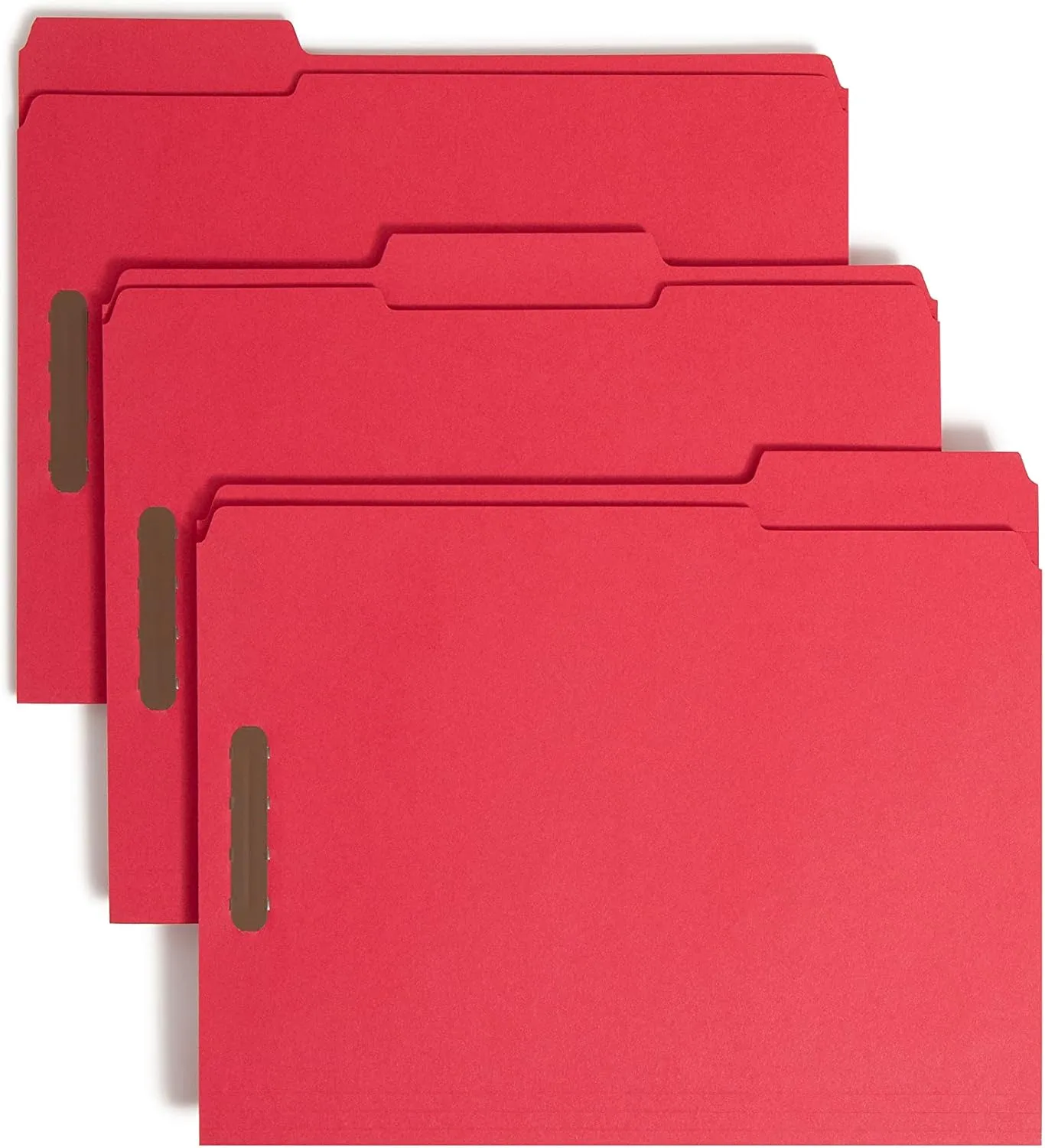 SMEAD Fastener File Folders with Reinforced 1/3-Cut Tabs