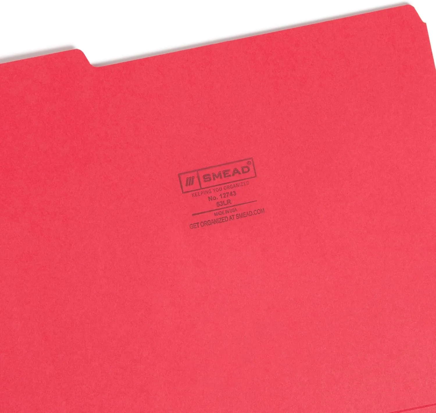 SMEAD Standard File Folders, 100 Count, 1/3-Cut Tabs, Letter Size