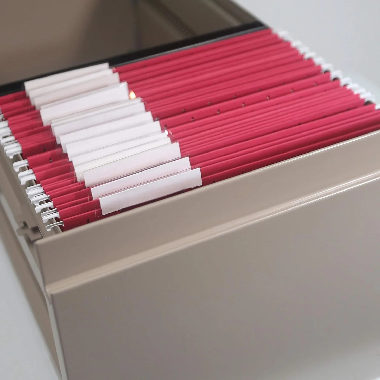 SMEAD Hanging File Folders, Letter Size, 1/5-Cut Adjustable Poly Tabs