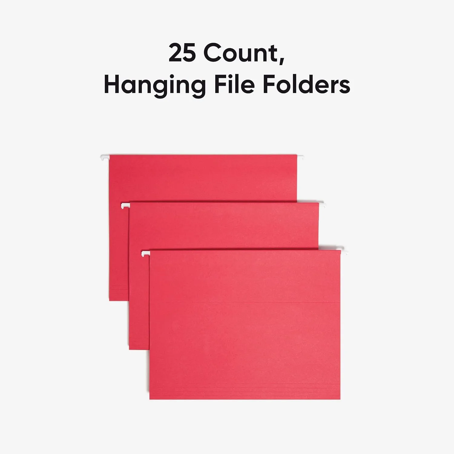 SMEAD Hanging File Folders, Letter Size, 1/5-Cut Adjustable Poly Tabs