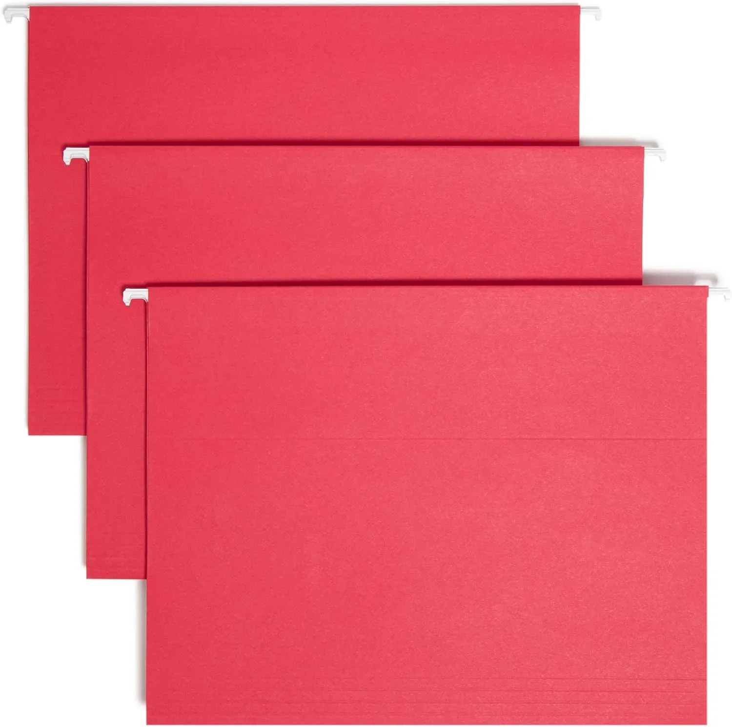 SMEAD Hanging File Folders, Letter Size, 1/5-Cut Adjustable Poly Tabs