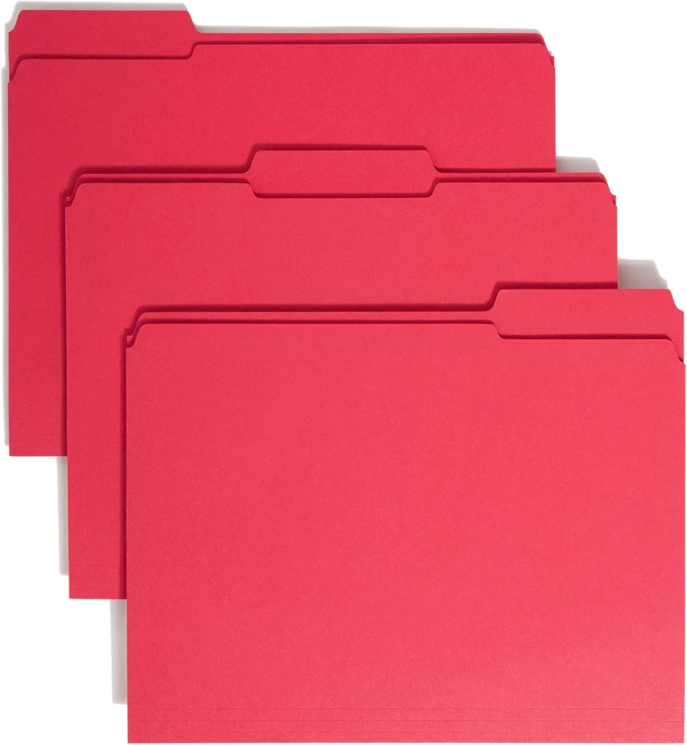 SMEAD Reinforced 1/3-Cut Top Tab File Folders, Letter Size