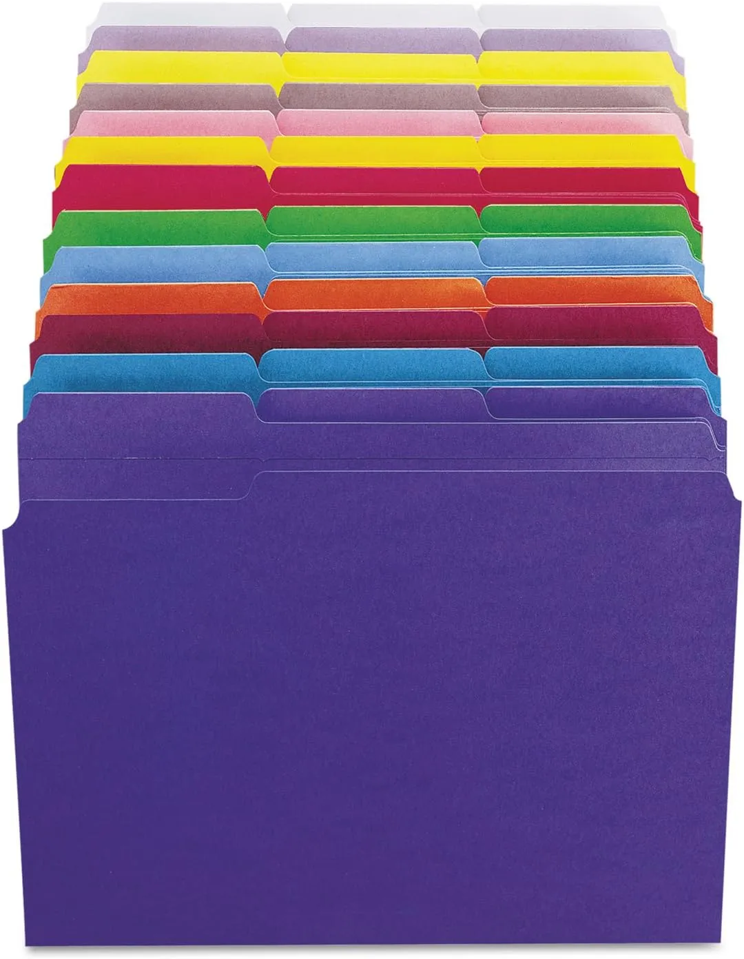SMEAD Reinforced 1/3-Cut Top Tab File Folders, Letter Size