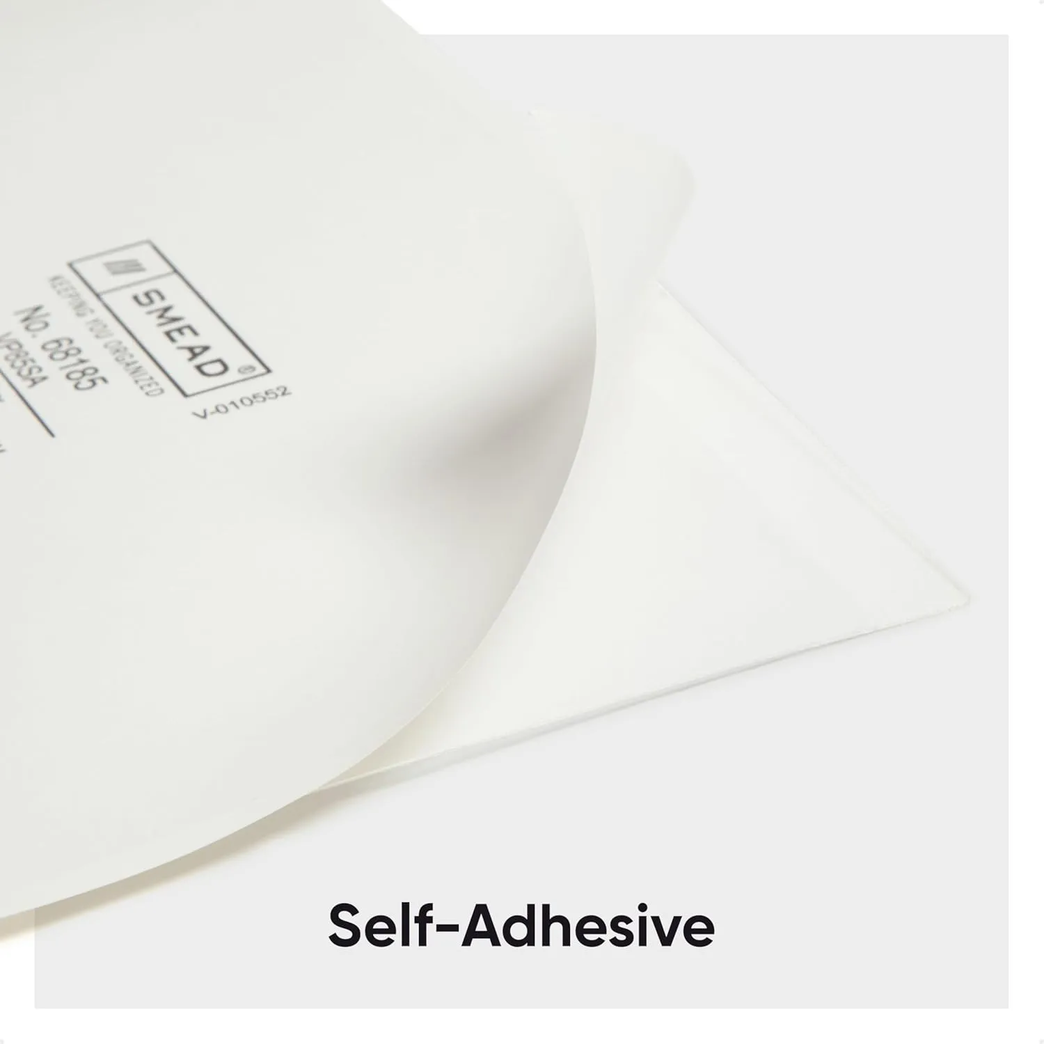 SMEAD Self-Adhesive Poly Pockets, Clear, 100/Box