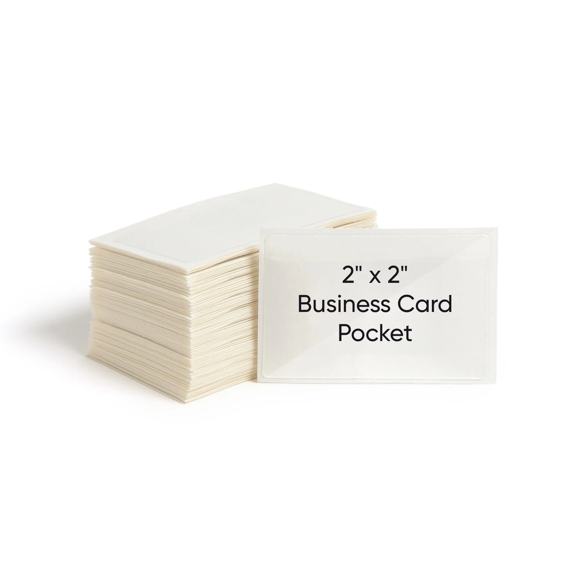 SMEAD Self-Adhesive Poly Pockets, Clear, 100/Box
