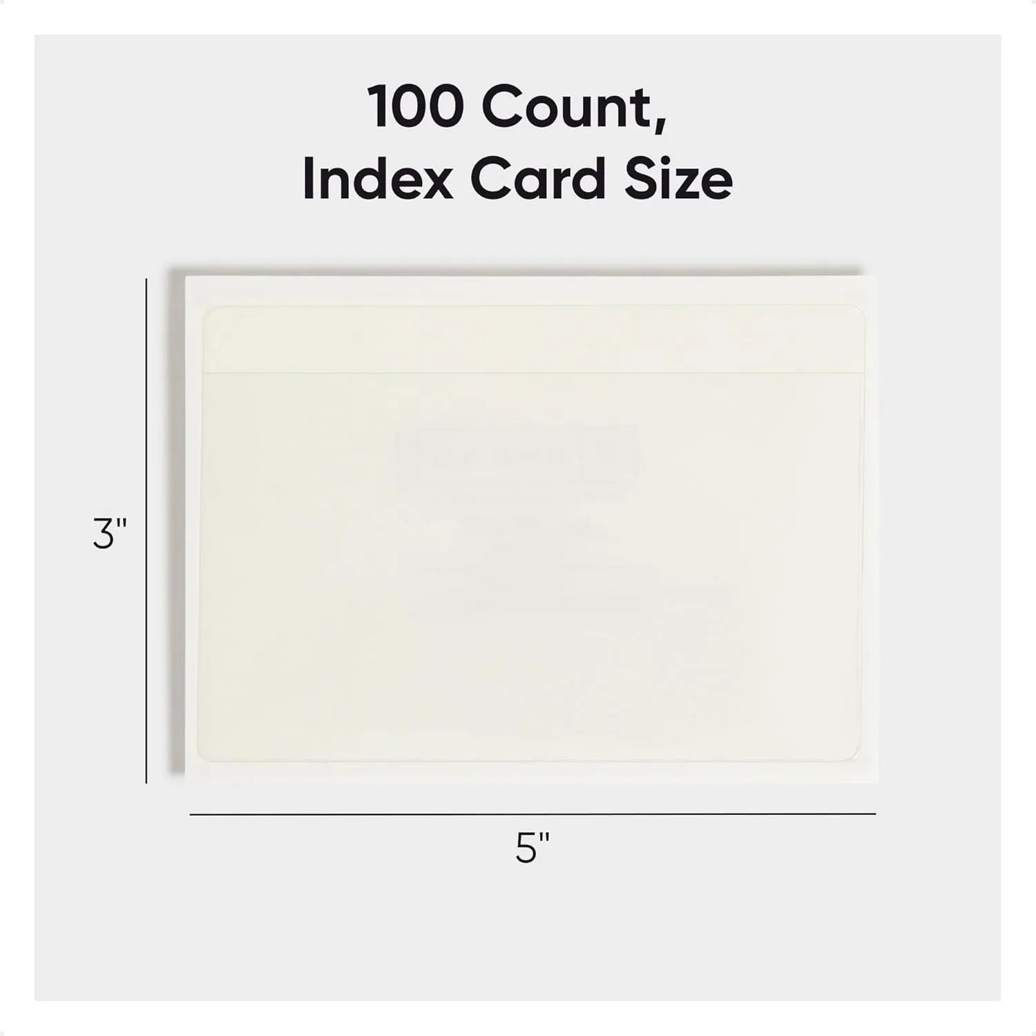 SMEAD Self-Adhesive Poly Pockets, Clear, 100/Box