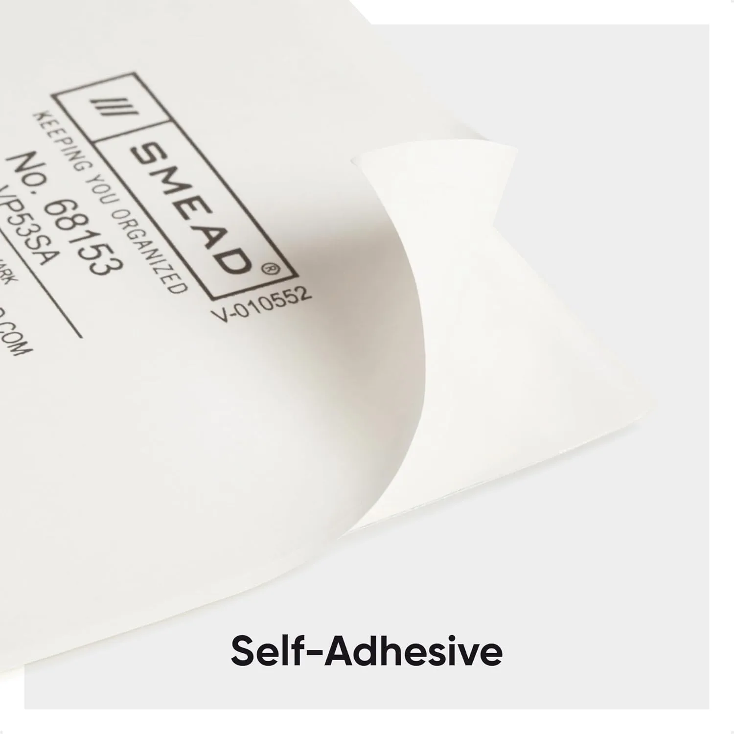 SMEAD Self-Adhesive Poly Pockets, Clear, 100/Box
