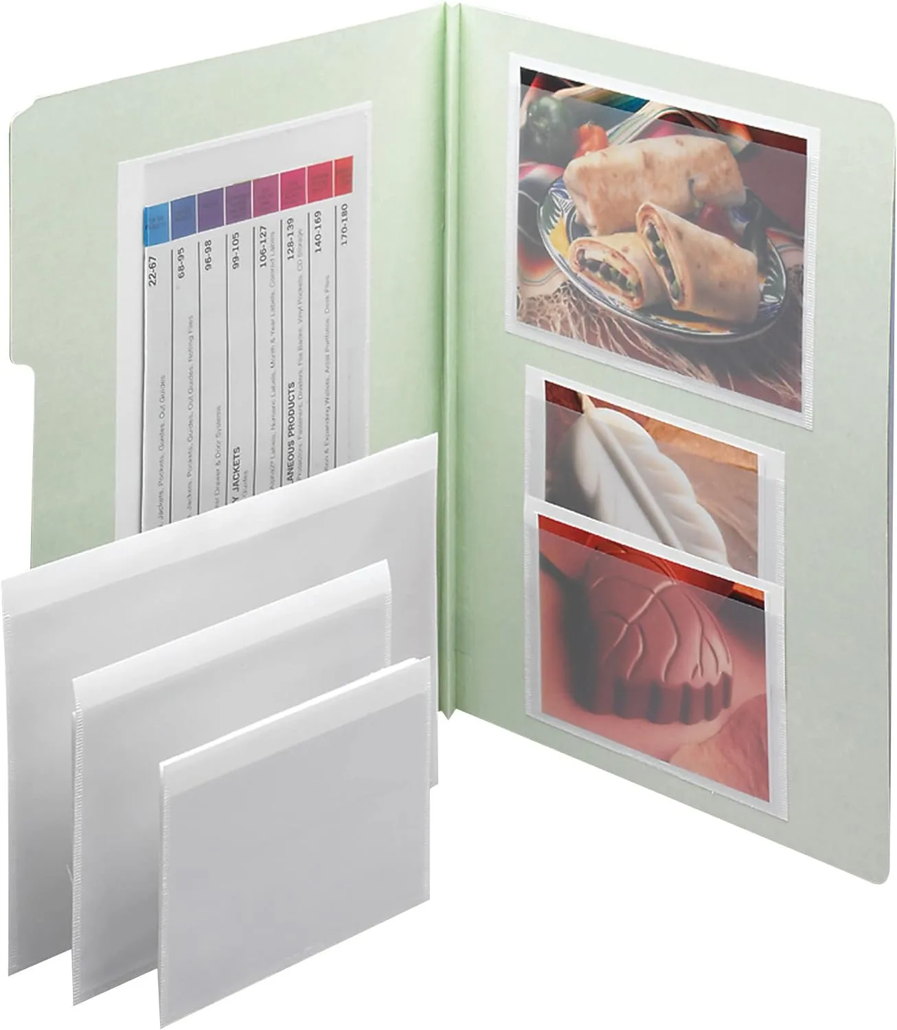 Smead Self-Adhesive Poly Pockets - 6-1/4" x 4-9/16" Photo Size, Clear, 100/Box