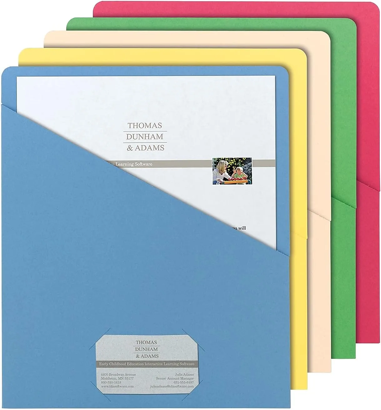 SMEAD Slash File Jackets, Letter Size, 25 Pack