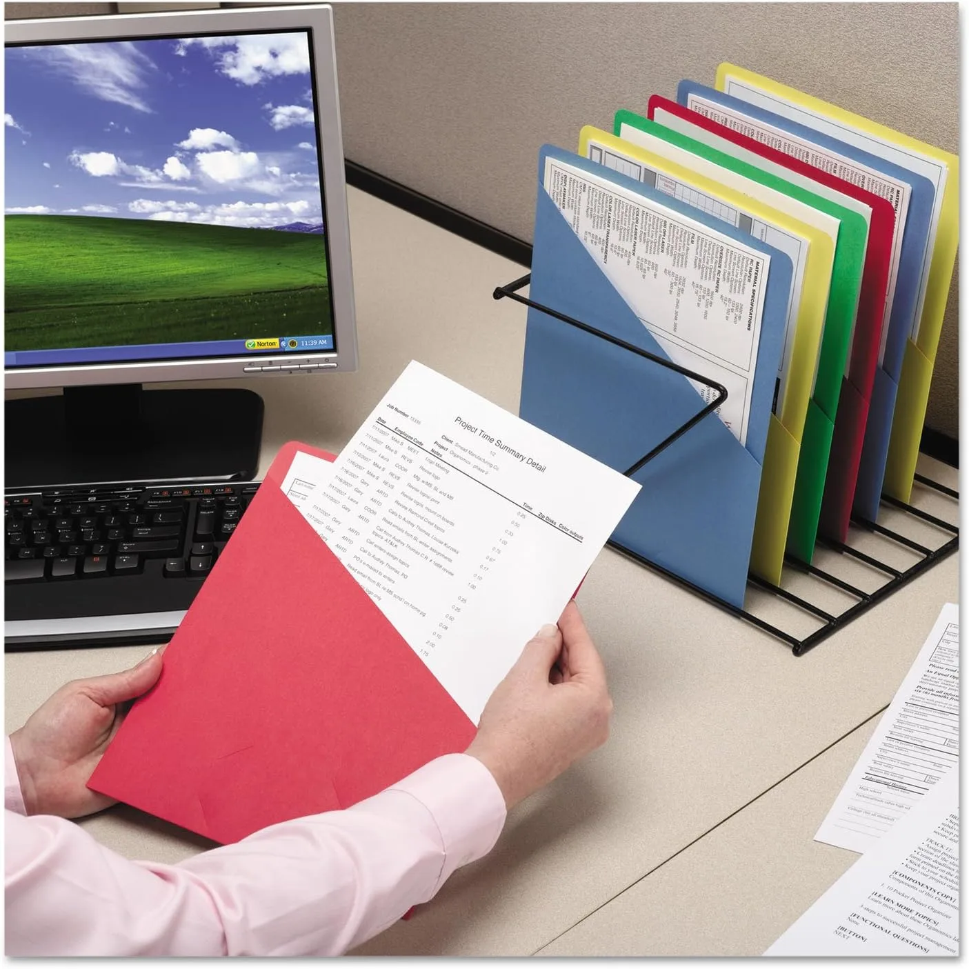 SMEAD Slash File Jackets, Letter Size, 25 Pack