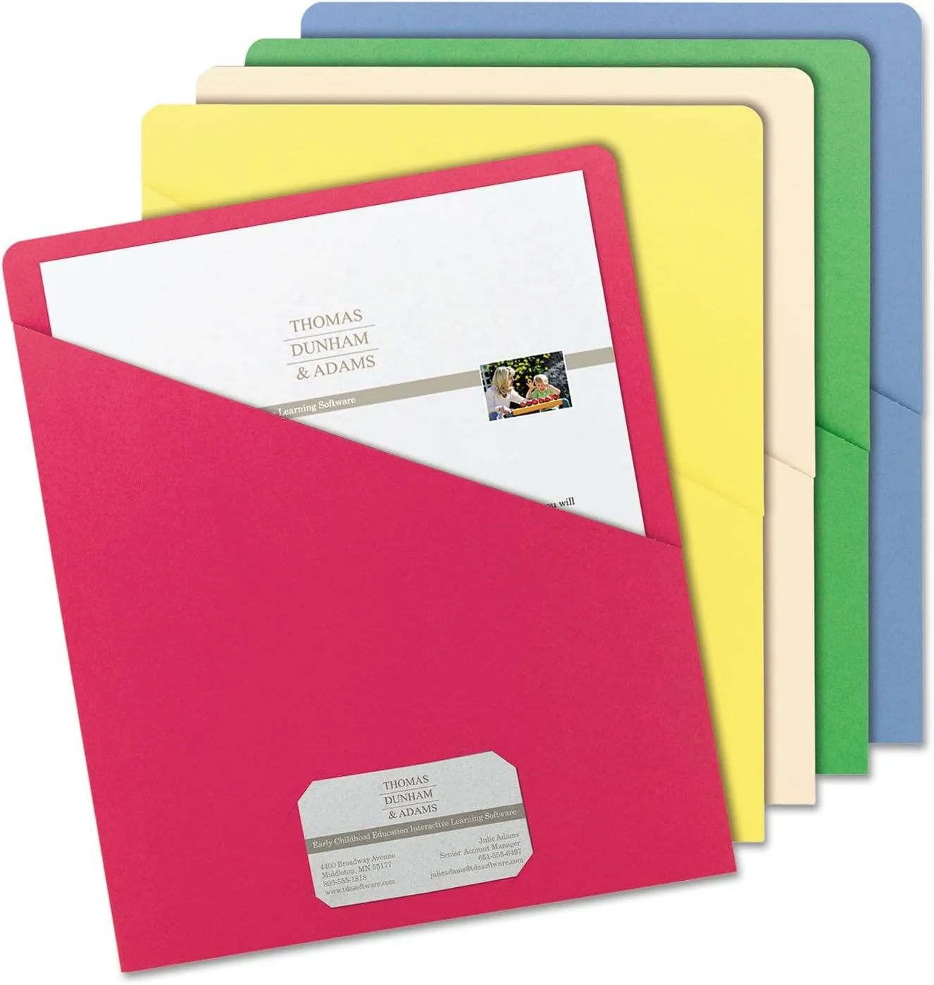 SMEAD Slash File Jackets, Letter Size, 25 Pack