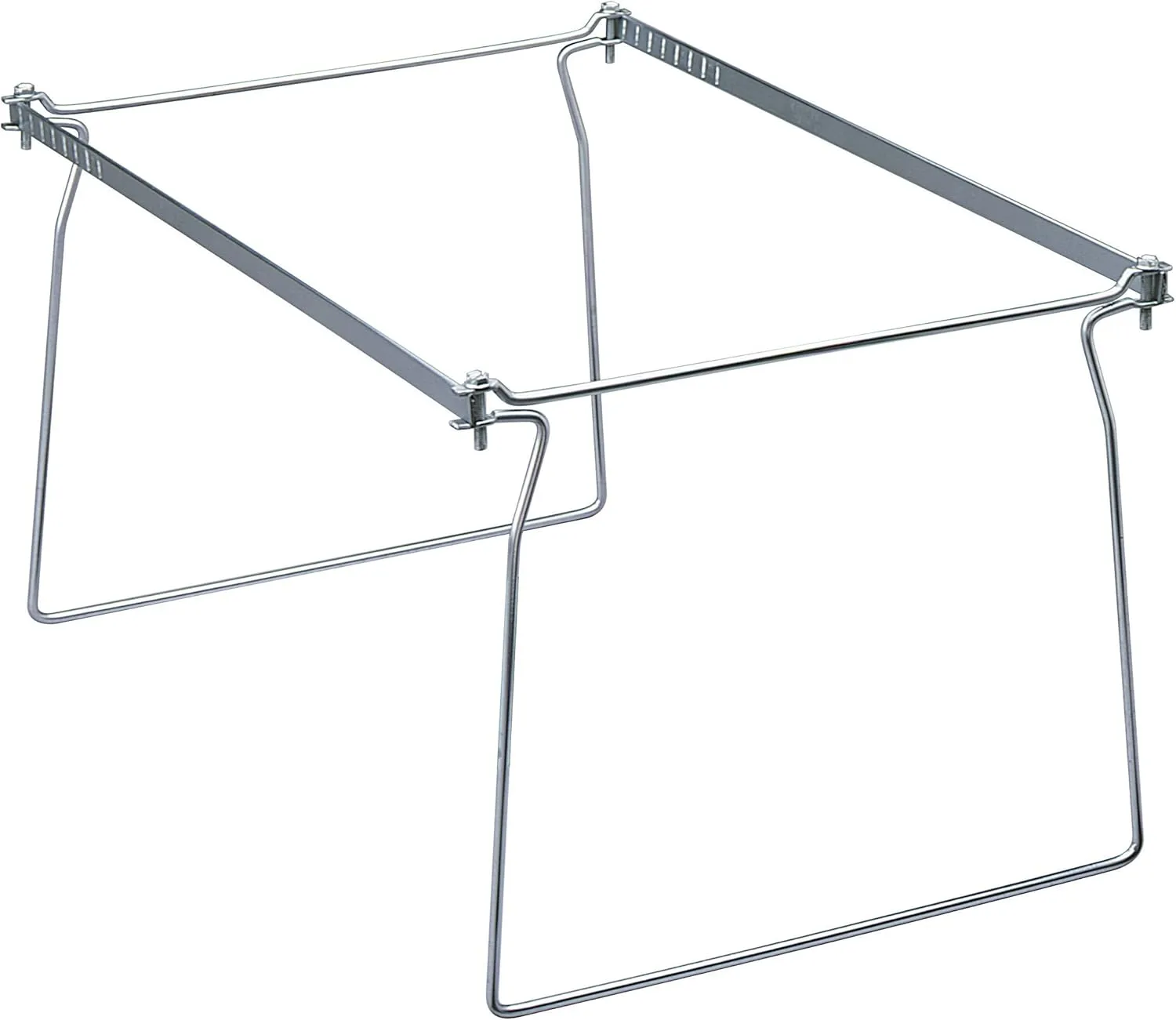 Smead Steel Hanging File Folder Frame, Letter Size, Gray, 2 per Pack