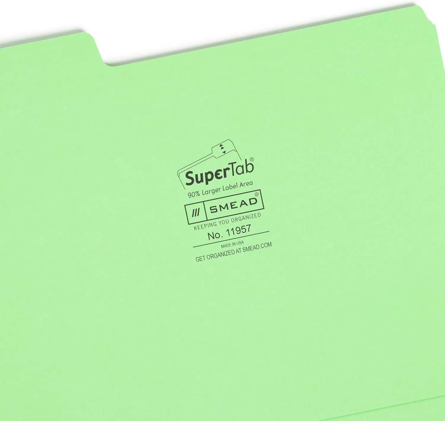 SMEAD SuperTab Oversized 1/3-Cut Top-Tab File Folders