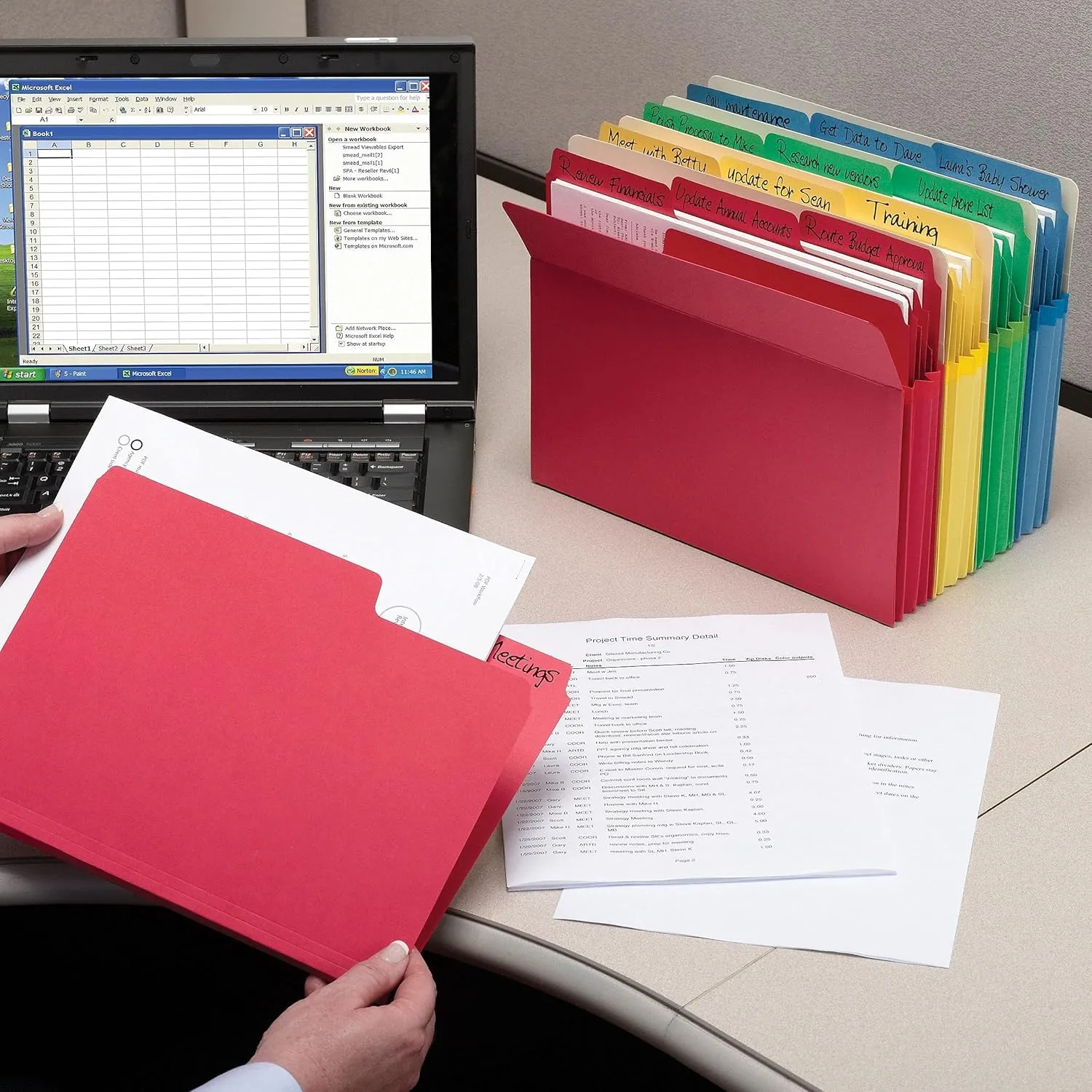 SMEAD SuperTab Oversized 1/3-Cut Top-Tab File Folders