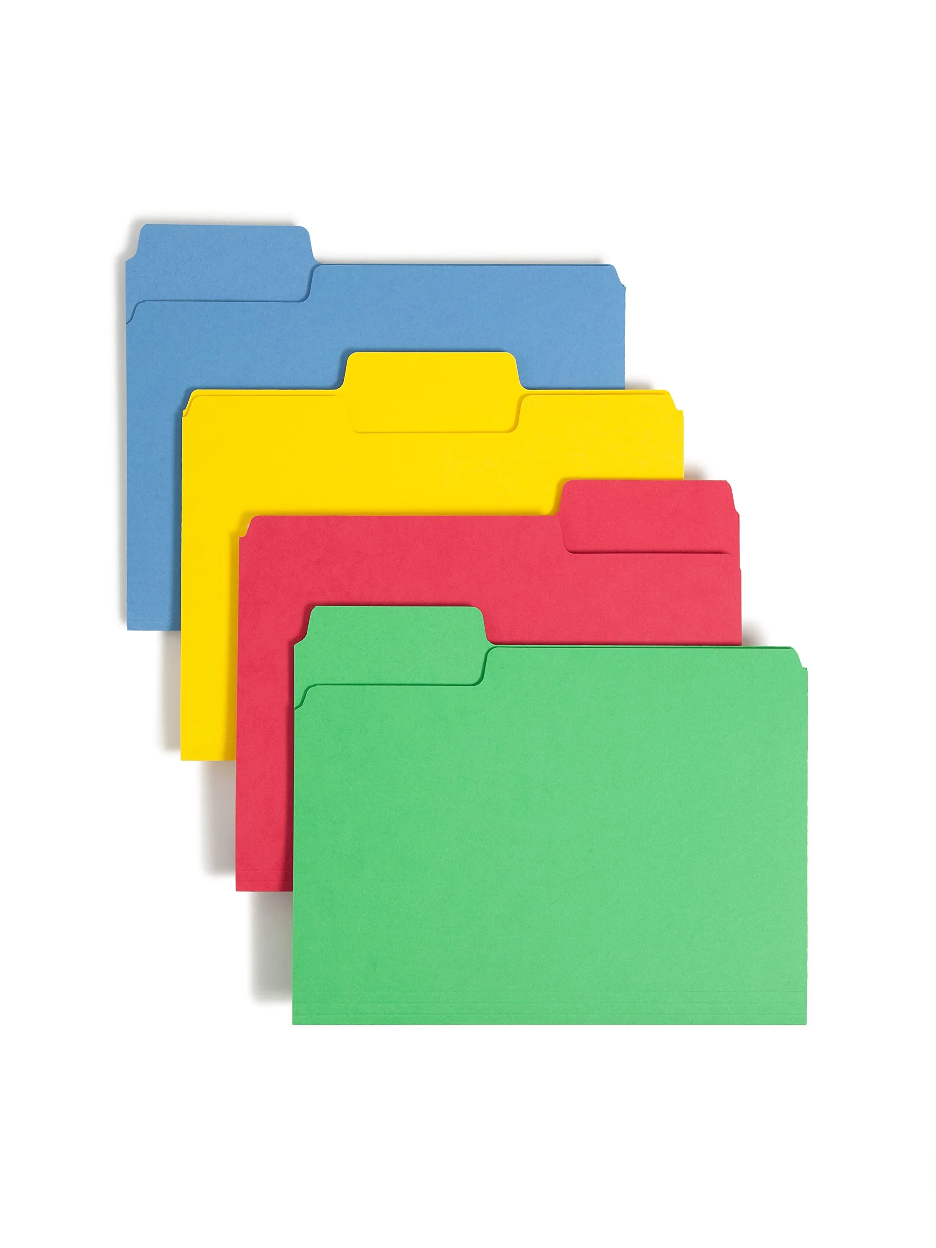 SMEAD SuperTab Heavyweight File Folders, Oversized 1/3-Cut Top Tabs, 50/Box