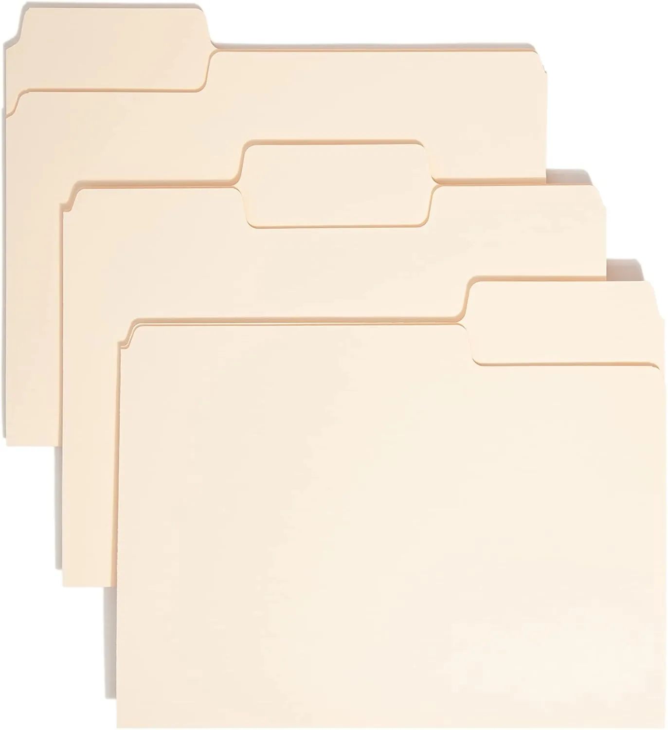 SMEAD SuperTab Heavyweight File Folders, Oversized 1/3-Cut Top Tabs, 50/Box