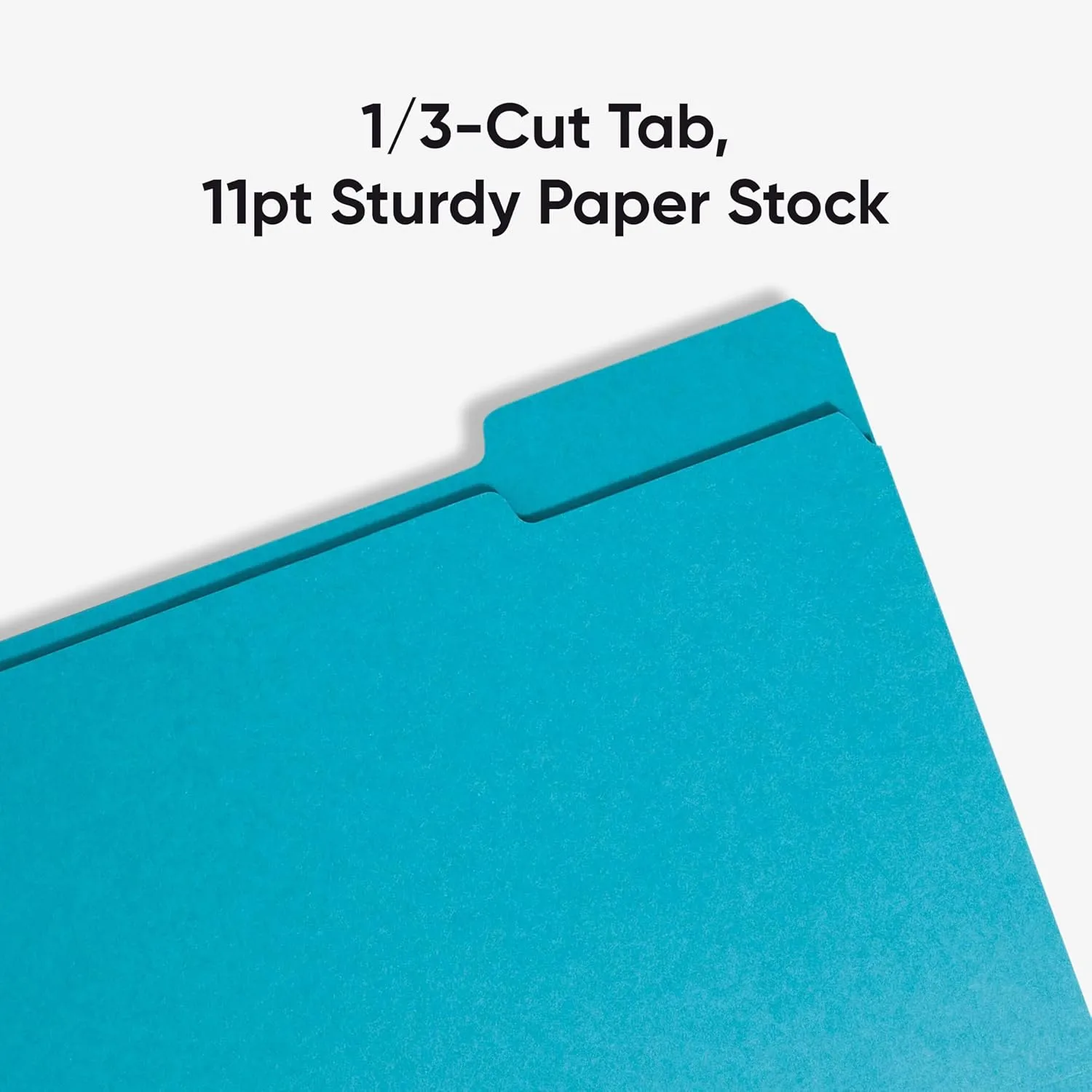 SMEAD Letter-Size File Folders, 1/3-Cut Top Tab