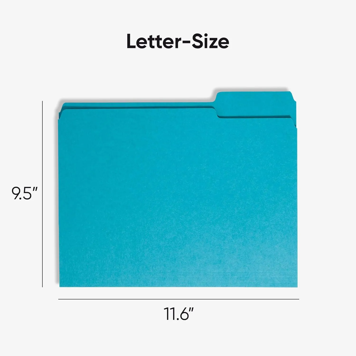 SMEAD Letter-Size File Folders, 1/3-Cut Top Tab