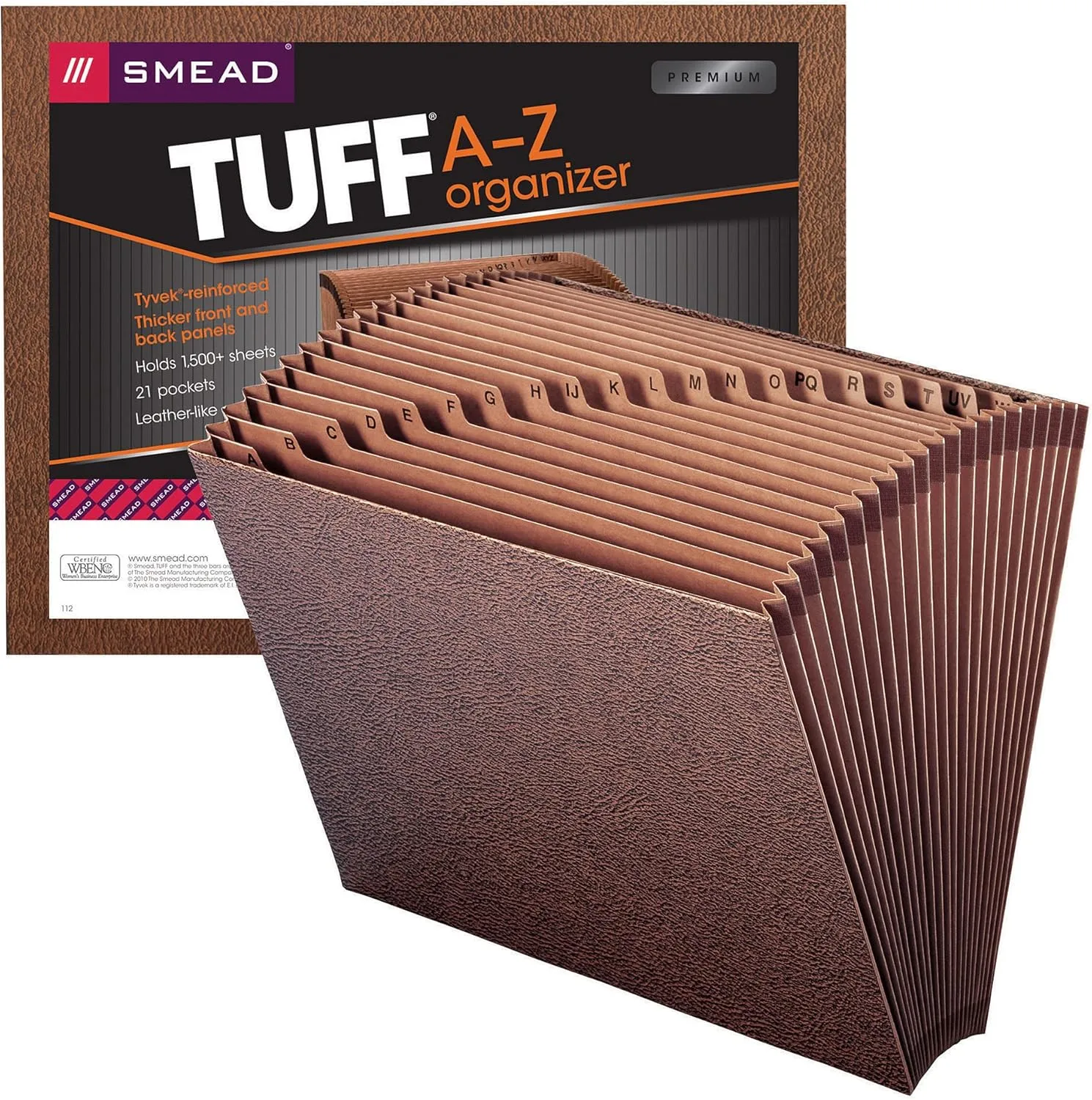 SMEAD TUFF Expanding File, Letter Size, Redrope