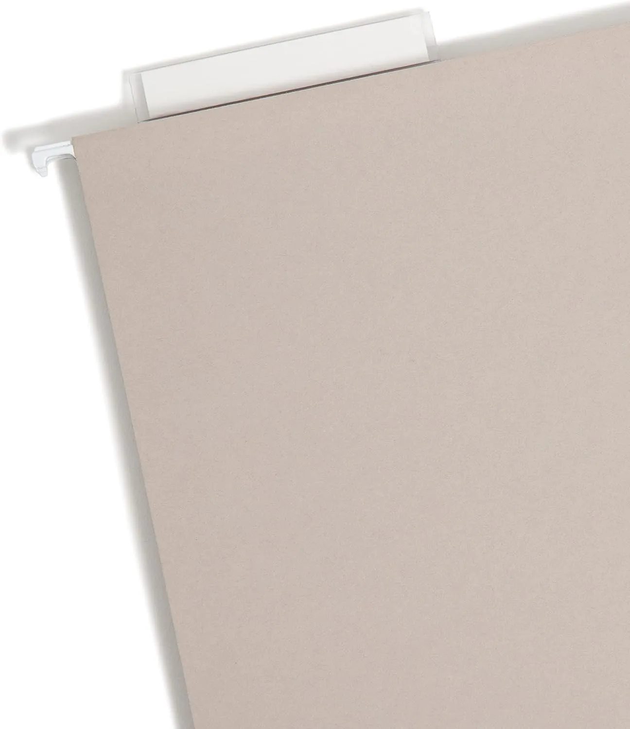 Smead TUFF Extra Capacity Box Bottom Hanging Folder, 2" Expansion, 1/3-Cut Easy Slide Tab, Letter Size, Steel Gray, 18/Box (64240)