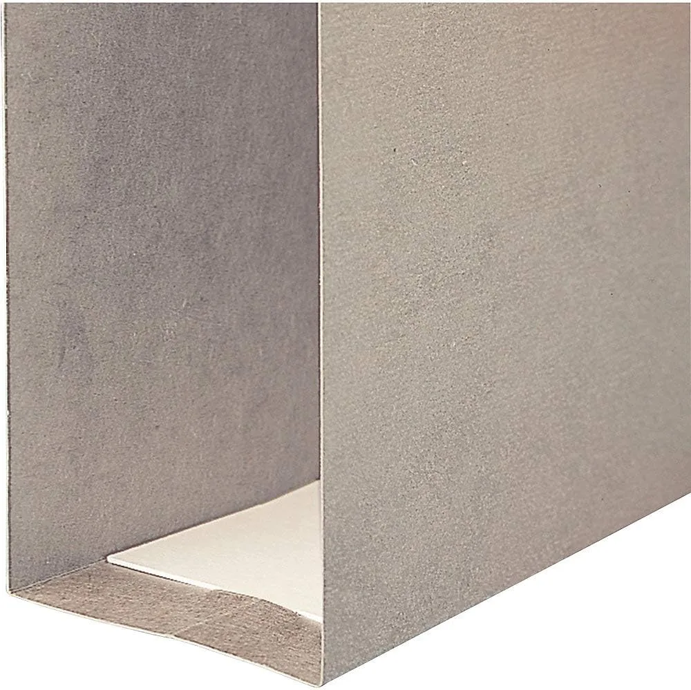 Smead TUFF Extra Capacity Box Bottom Hanging Folder, 2" Expansion, 1/3-Cut Easy Slide Tab, Legal Size, Steel Gray, 18 per Box (64340)