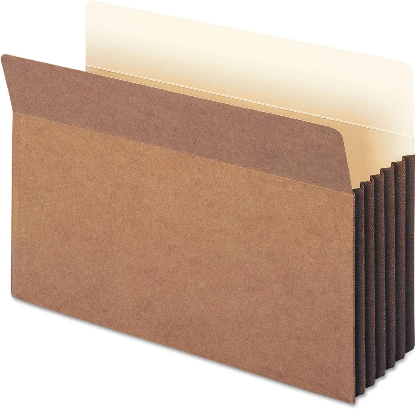 Smead Easy-Access Top-Tab Tyvek File Pockets, Legal Size, 5.25" Expansion, Redrope, Box of 10