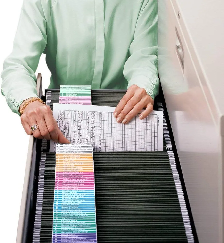 Smead Viewables® Labeling System Refill Pack, Hanging Folder Labels, 100 Count