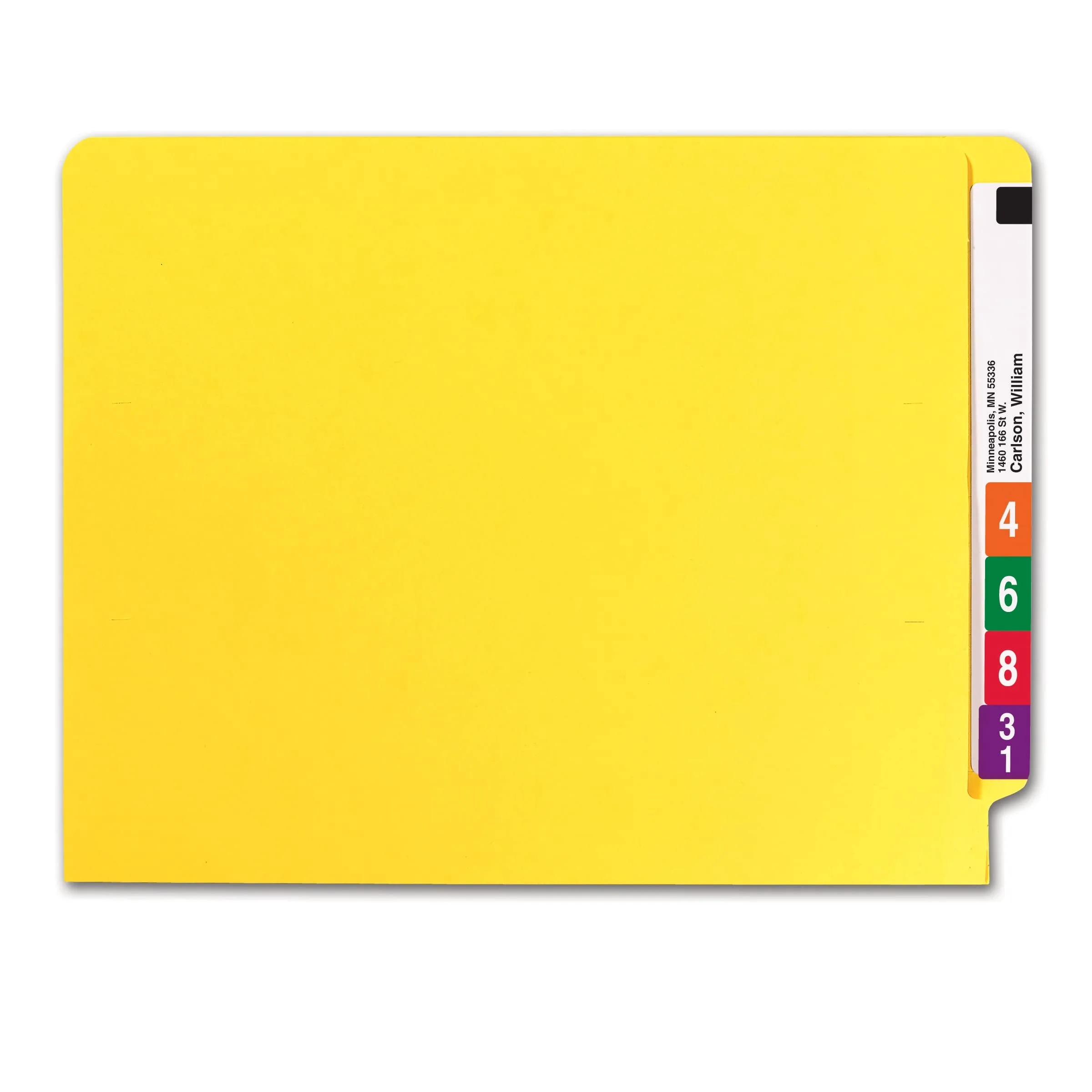 SMEAD End Tab File Folders, Shelf-Master Reinforced Straight-Cut Tab, Letter Size